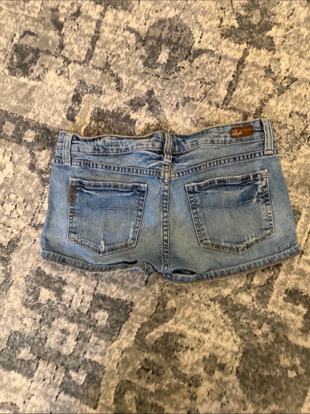PAIGE Light Blue Denim Shorts